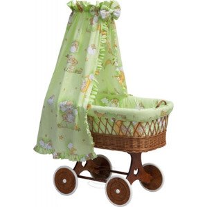 Nebesa nad košík pro miminko a kolébky - Scarlett Mráček - zelená