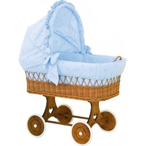 Boudička ke košíku pro miminko - Scarlett Méďa - modrá