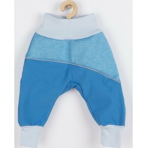 Softshellové kojenecké kalhoty New Baby modré 92 (18-24m)