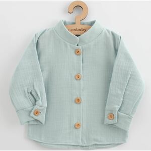 Kojenecká mušelínová košile New Baby Soft dress mátová 68 (4-6m)