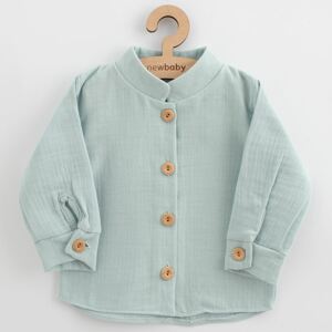 Kojenecká mušelínová košile New Baby Soft dress mátová 80 (9-12m)