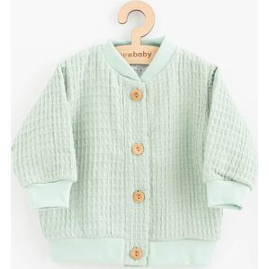 Kojenecký mušelínový kabátek New Baby Comfort clothes šalvějová 80 (9-12m)