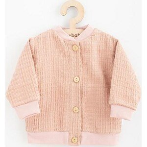 Kojenecký mušelínový kabátek New Baby Comfort clothes růžová 68 (4-6m)