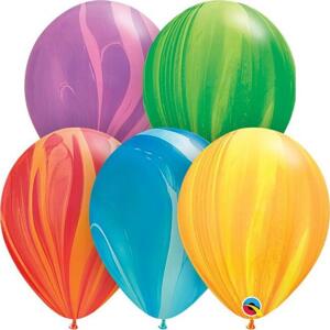 Balónek QL 11", pastelový achát mix / 100 ks.