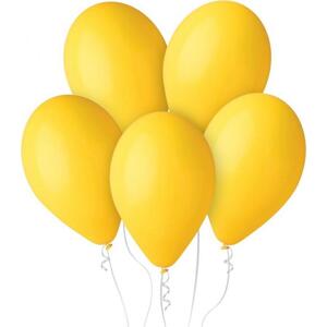G110 pastelové balónky 12" - žluté 02/ 100 ks.