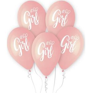 Prémiové balónky Helium It's a Girl, 13"/ 5 ks.