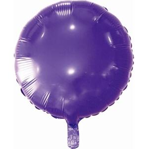 Godan / balloons Balónek fóliový "Kulatý", fialový, 18" KK