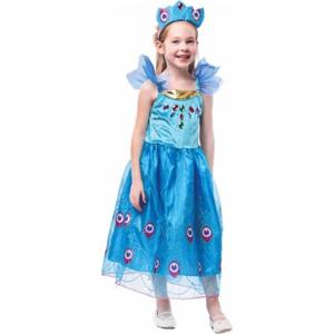 Dětský kostým "Kouzelný páv", šaty, velikost S (4-6 let) KK