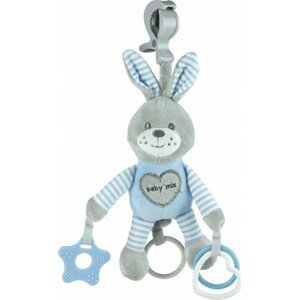 Plyšová hračka s vibrací Baby Mix králík modrý