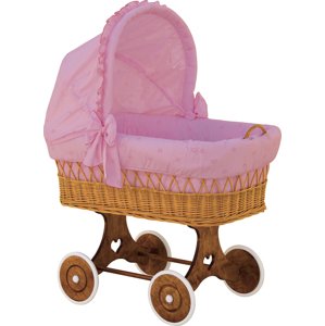 Košík pro miminko s boudičkou Scarlett Méďa - růžová
