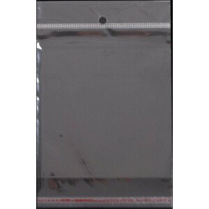 PP sáček s lepicí klopou a závěsem 13x14 cm Varianta: transparent, Balení: 16000 ks