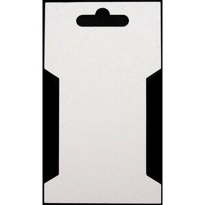 Papírová karta 6,6x11,5 cm Varianta: bílá, Balení: 200 ks