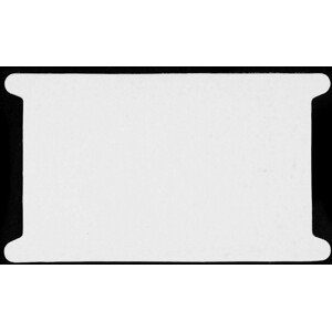 Papírová karta 12,5x22,5 cm s výřezem Varianta: bílá, Balení: 1250 ks