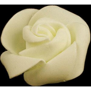 Dekorační pěnová růže Ø4,5 cm Varianta: 8 krémová světlá, Balení: 10 ks