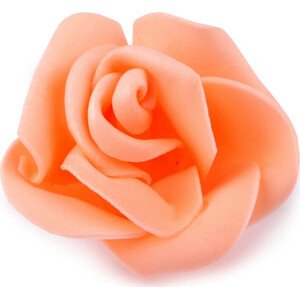 Dekorační pěnová růže Ø4,5 cm Varianta: 11 lososová světlá, Balení: 10 ks