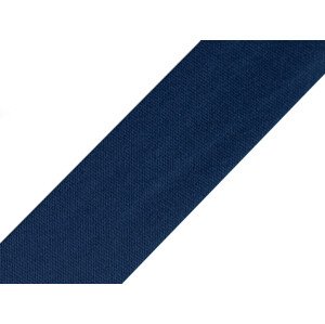 Šikmý proužek saténový šíře 20 mm zažehlený Varianta: 9 modrá berlínská, Balení: 20 m