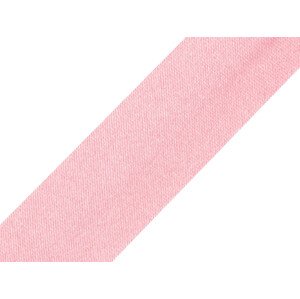 Šikmý proužek saténový šíře 20 mm zažehlený Varianta: 14 růžová světlá, Balení: 20 m