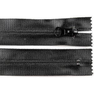Voděodolný zip šíře 7 mm délka 18 cm spirálový Varianta: černá, Balení: 1 ks