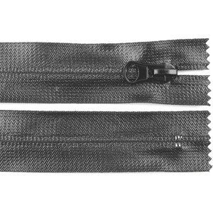 Voděodolný zip šíře 7 mm délka 18 cm spirálový Varianta: 312 šedá tmavá, Balení: 1 ks