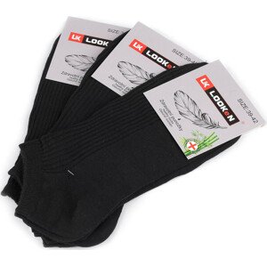 Pánské bavlněné ponožky kotníkové Varianta: 9 (vel. 39-42) černá, Balení: 3 pár