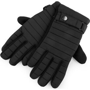 Pánské prošívané rukavice Varianta: 5 (vel. XL) černá, Balení: 1 pár