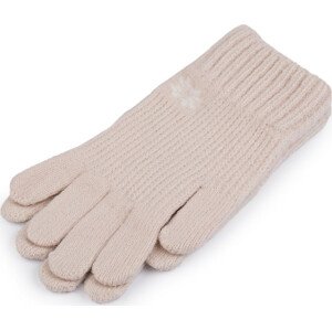 Dámské / dívčí pletené rukavice Varianta: 7 béžová světlá, Balení: 1 pár