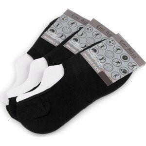 Bavlněné ponožky do tenisek Emi Ross unisex Varianta: 2 (vel. 43-46) černá, Balení: 3 pár