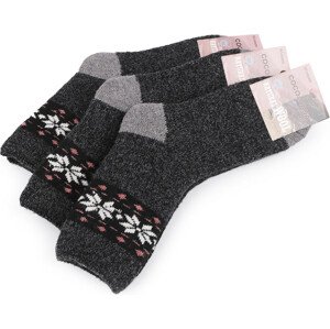 Ponožky thermo vysoké Varianta: 2 (vel. 37-41) šedá tmavá, Balení: 3 pár