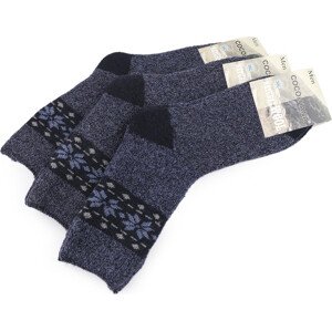Ponožky thermo vysoké Varianta: 6 (vel. 42-48) modrá jeans, Balení: 3 pár