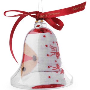 Dámské / dívčí vánoční ponožky v dárkovém zvonečku Varianta: 1 červená liška, Balení: 1 pár