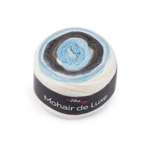 Pletací příze Mohair de Luxe 150 g Varianta: 4 (7405) modrá světlá, Balení: 1 ks