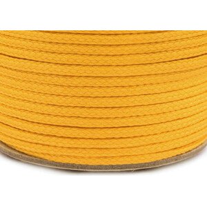 Oděvní šňůra PES Ø4 mm Varianta: 1408 žlutá žloutková, Balení: 100 m