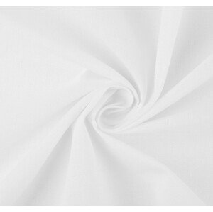 Bavlněná látka / plátno jednobarevná Varianta: 1 (1) bílá, Balení: 1 m