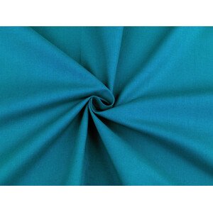 Bavlněná látka / plátno jednobarevná Varianta: 57 (21) modrá tyrkys, Balení: 1 m