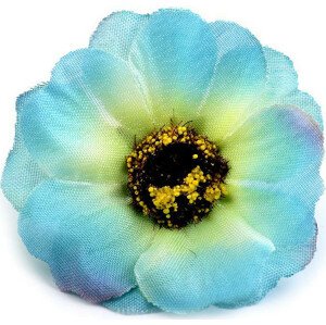 Umělý květ čajová růže Ø5 cm Varianta: 6 modrá azurová, Balení: 5 ks