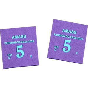 Nášivka / štítek softshell 3D potisk Varianta: 1 fialová lila, Balení: 10 ks