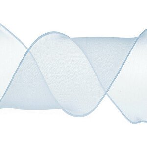 Organzová stuha s perleťovým leskem šíře 80 mm Varianta: 5 modrá jemná perleť, Balení: 13.5 m