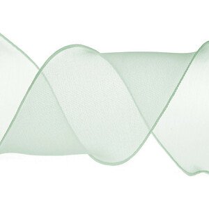 Organzová stuha s perleťovým leskem šíře 80 mm Varianta: 7 zelenkavá, Balení: 13.5 m