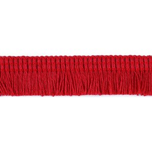 Bavlněné třásně oděvní šíře 17 mm Varianta: 4 (3015) červená, Balení: 25 m