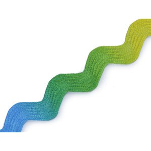 Prýmek / hadovka duhová šíře 6 mm Varianta: multikolor, Balení: 1 m