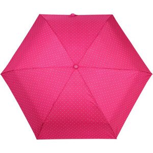 Skládací mini deštník s puntíky Varianta: 1 růžová malinová, Balení: 1 ks