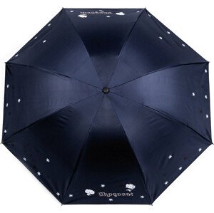 Dámský skládací deštník květy Varianta: 13 modrá tmavá, Balení: 1 ks