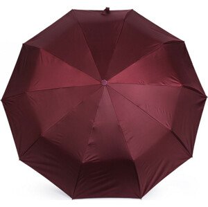 Skládací deštník s led světlem v rukojeti Varianta: 3 vínová, Balení: 1 ks
