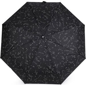 Dámský mini skládací deštník Varianta: 10 černá, Balení: 1 ks