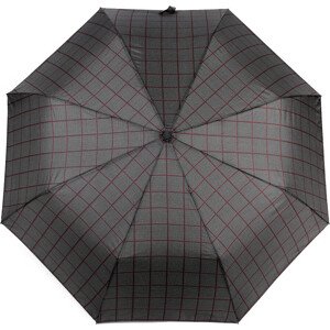 Pánský skládací deštník Varianta: 10 černá bordó, Balení: 1 ks