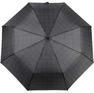 Pánský skládací deštník Varianta: 12 černá modrá, Balení: 1 ks