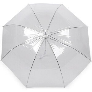 Dámský / svatební průhledný vystřelovací deštník Varianta: transparent, Balení: 1 ks