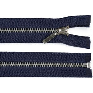 Kovový zip šíře 6 mm délka 60 cm Varianta: 330 modrá tmavá, Balení: 1 ks