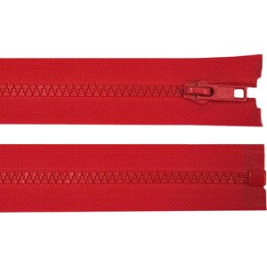 Kostěný zip šíře 5 mm délka 80 cm bundový Varianta: 148 červená, Balení: 1 ks
