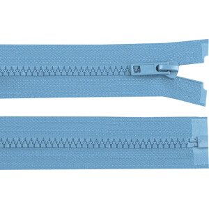 Kostěný zip šíře 5 mm délka 80 cm bundový Varianta: 188 modrá pomněnková tmavá, Balení: 1 ks